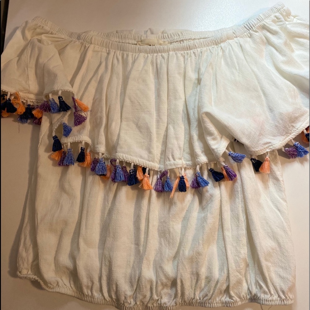 boutique off the shoulder top